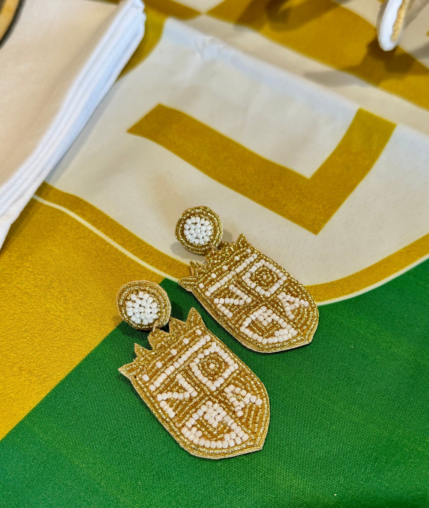 NOLA Gold Beaded Earrings