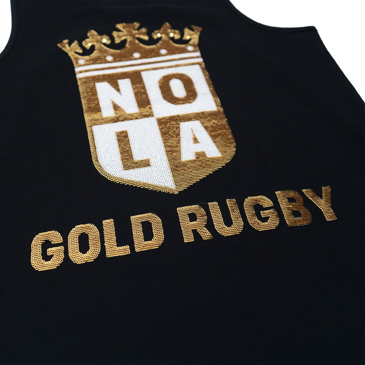 Sparkle City Black Rugby Tank Top