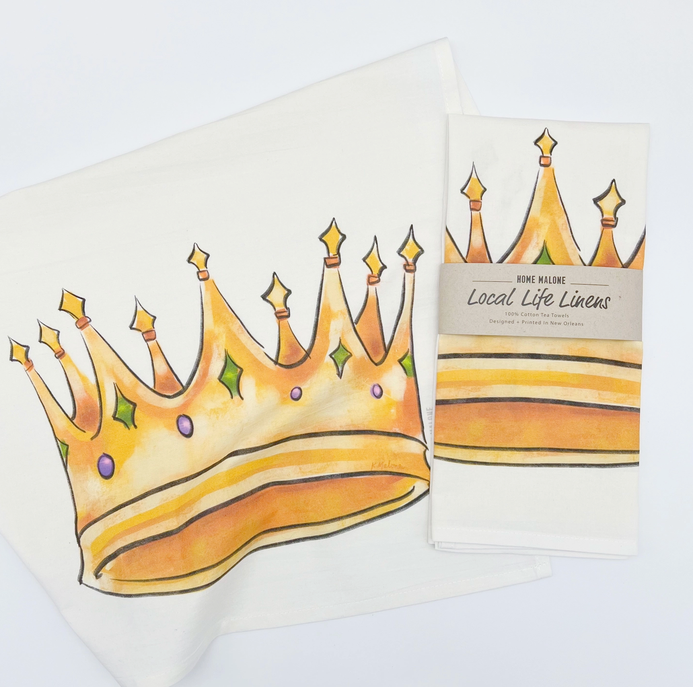 Gold Crown Kitchen Towel