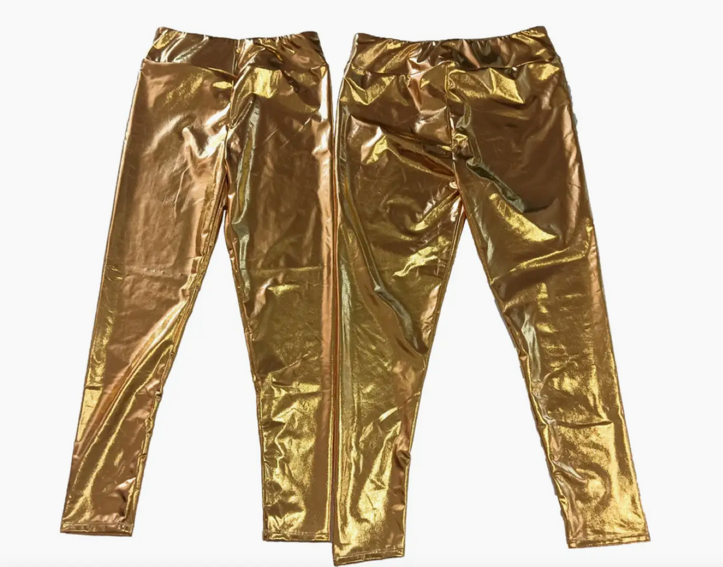 Gold Metallic Leggings--Toddler