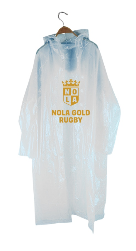 NOLA Gold Disposable Rain Poncho