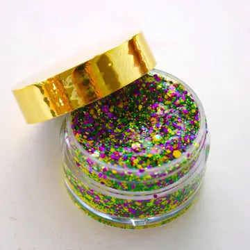 Nola Gold Face Glitter--Mardi Gras