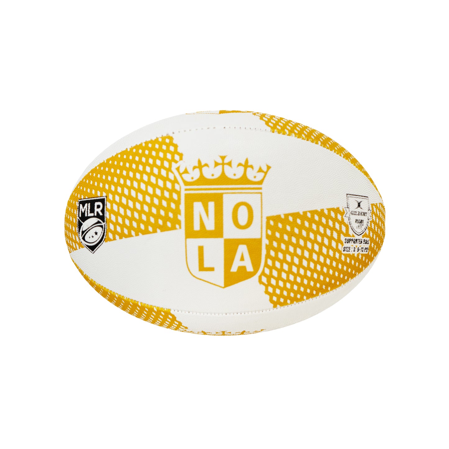 NOLA Gold Rugby Ball Size 3