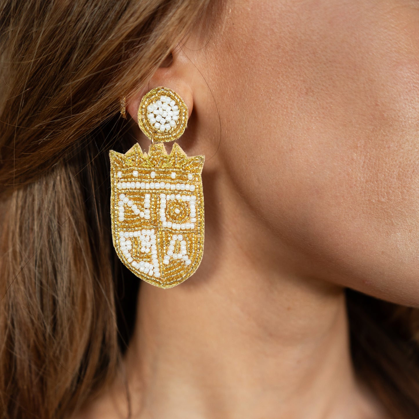 NOLA Gold Beaded Earrings