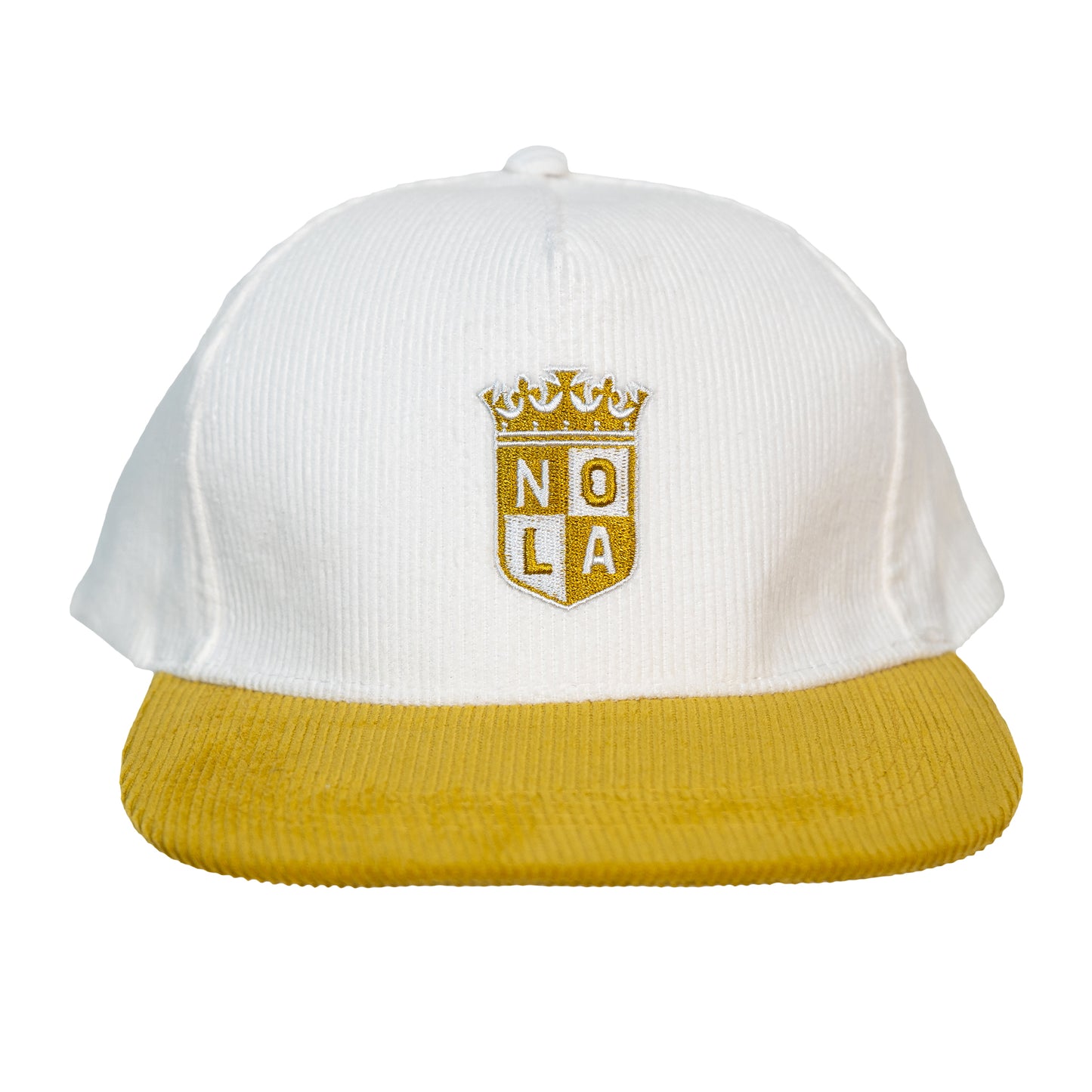 NOLA Gold Corduroy Crest Hat