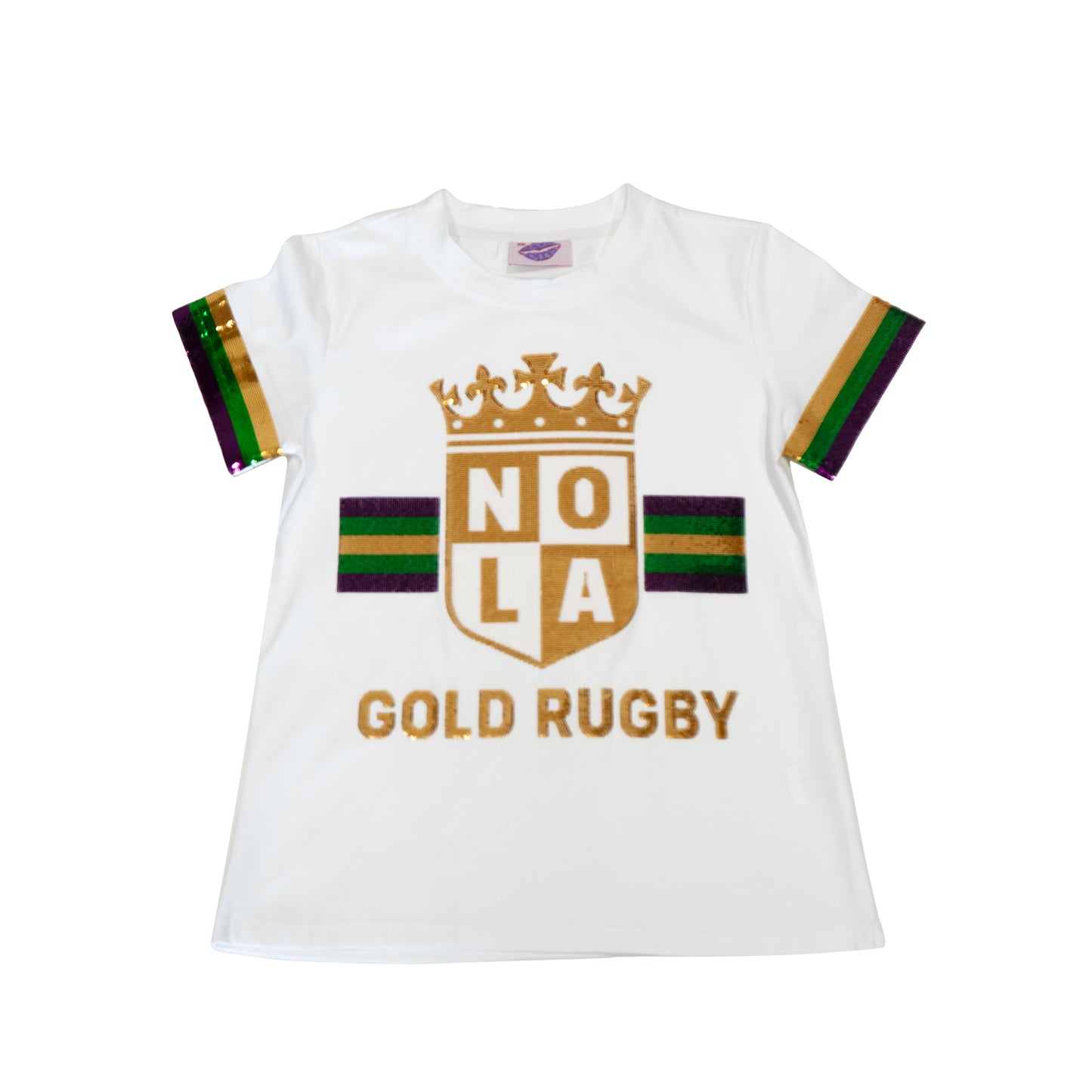 Sparkle City Mardi Gras Rugby Tee