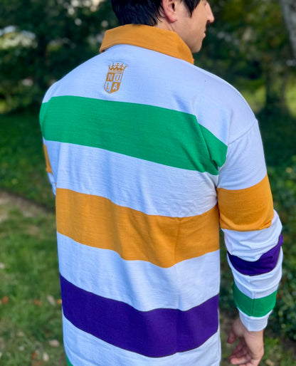 Mardi Gras Long Sleeve Rugby Shirt