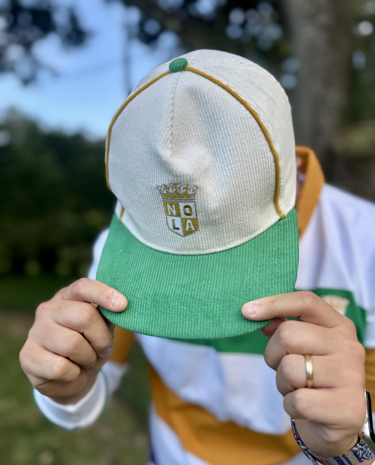 Corduroy Mardi Gras Throwback Hat