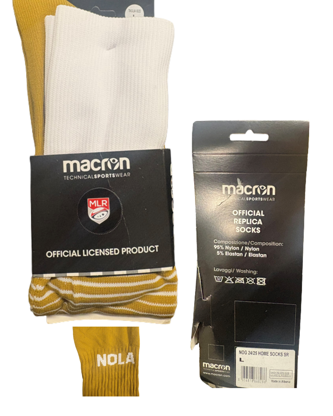 Macron Gold Socks