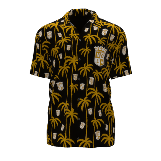 NOLA GOLD 2024 Hawaiian Shirt Black