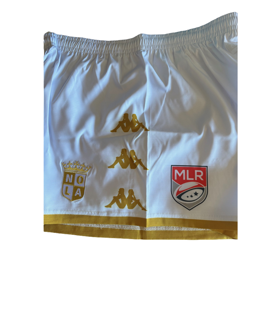 NEW White/Gold Kappa Shorts