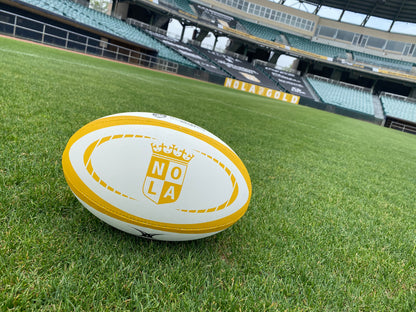 NOLA GOLD Gilbert Rugby Ball Size 5