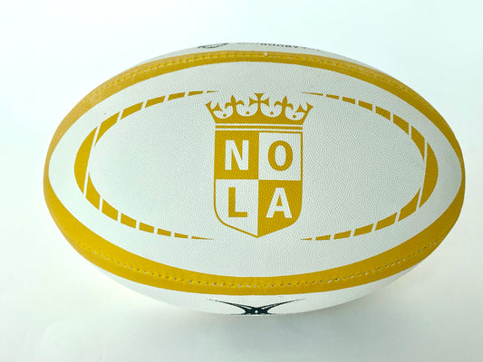 NOLA GOLD Gilbert Rugby Ball Size 5