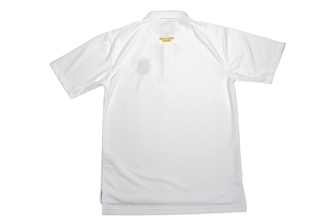 NOLA Gold Men's Performance Polo White