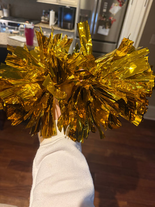 Gold Pom Poms