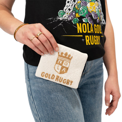 NOLA Gold Beaded Coin Purse