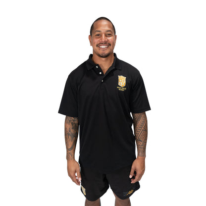 NOLA Gold Men's Black Performance Polo