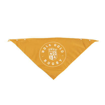 NOLA Gold Snap Dog Bandana