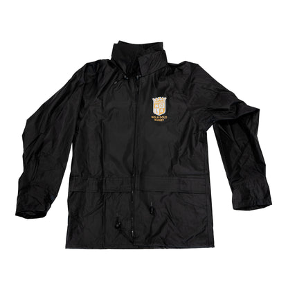 NOLA Gold Unisex Black Rain Jacket