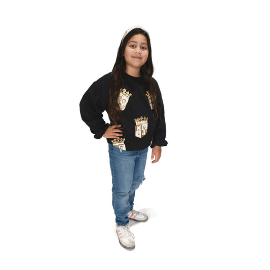 NOLA Gold Youth Sequin Sweatshirt