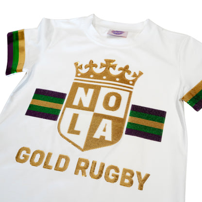 Sparkle City Mardi Gras Rugby Tee