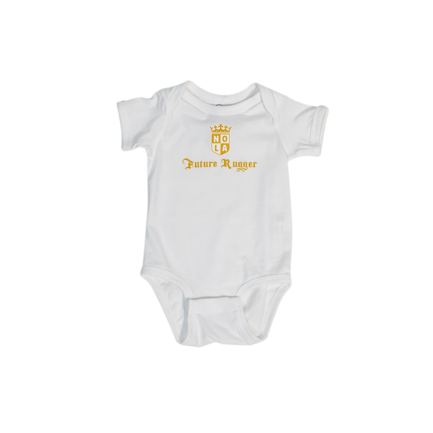 NOLA Gold Baby Onesie