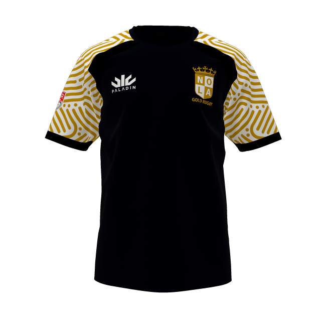 NOLA Gold 2023 Black Training Tee Waves