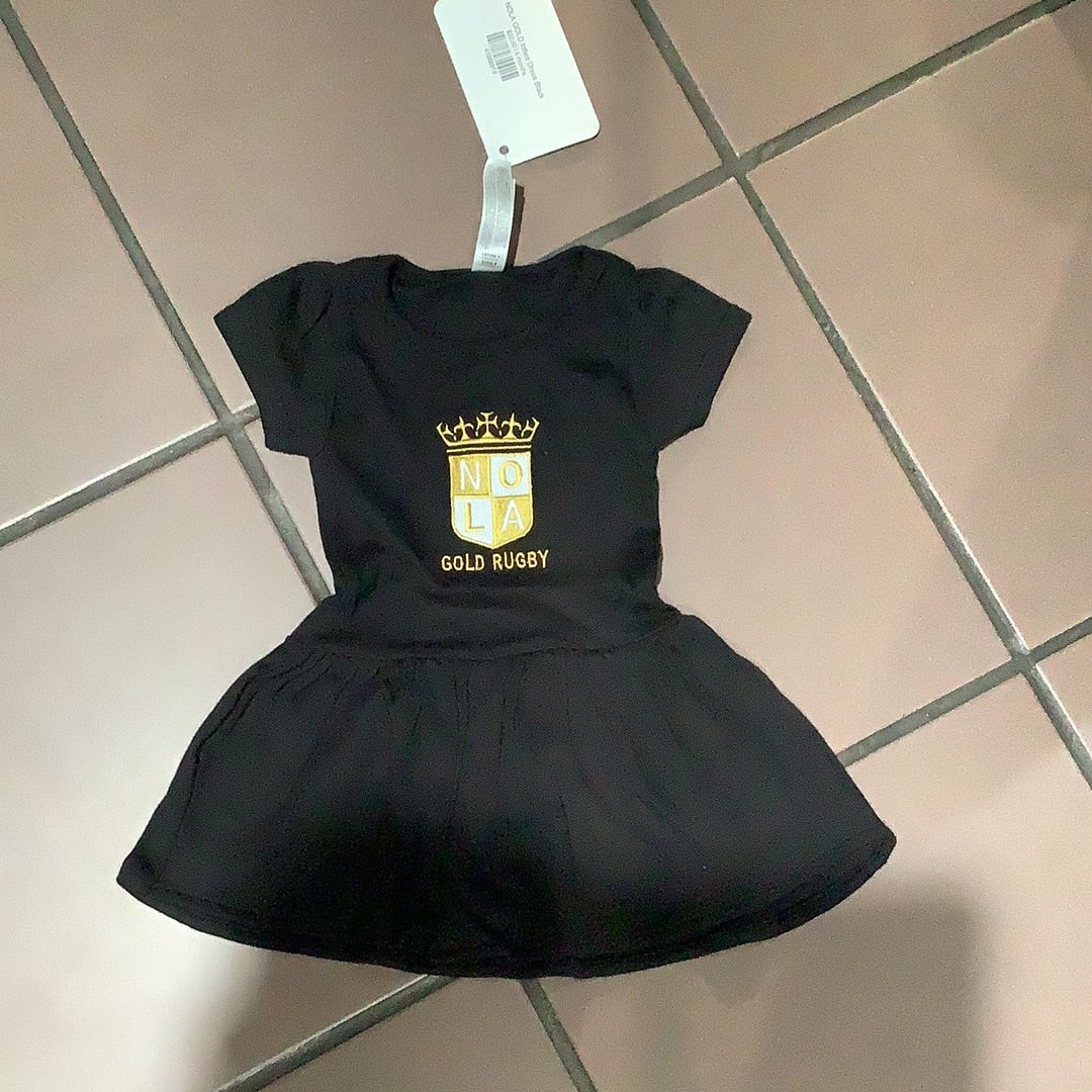 NOLA GOLD Infant Dress Black