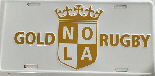 NOLA Gold ALUMINUM LICENSE PLATE